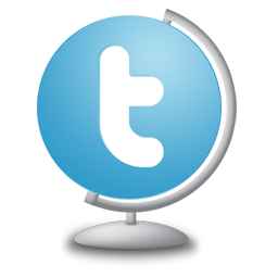 256x256 Twitter Globe Icon Download Globe Social Icons Iconspedia