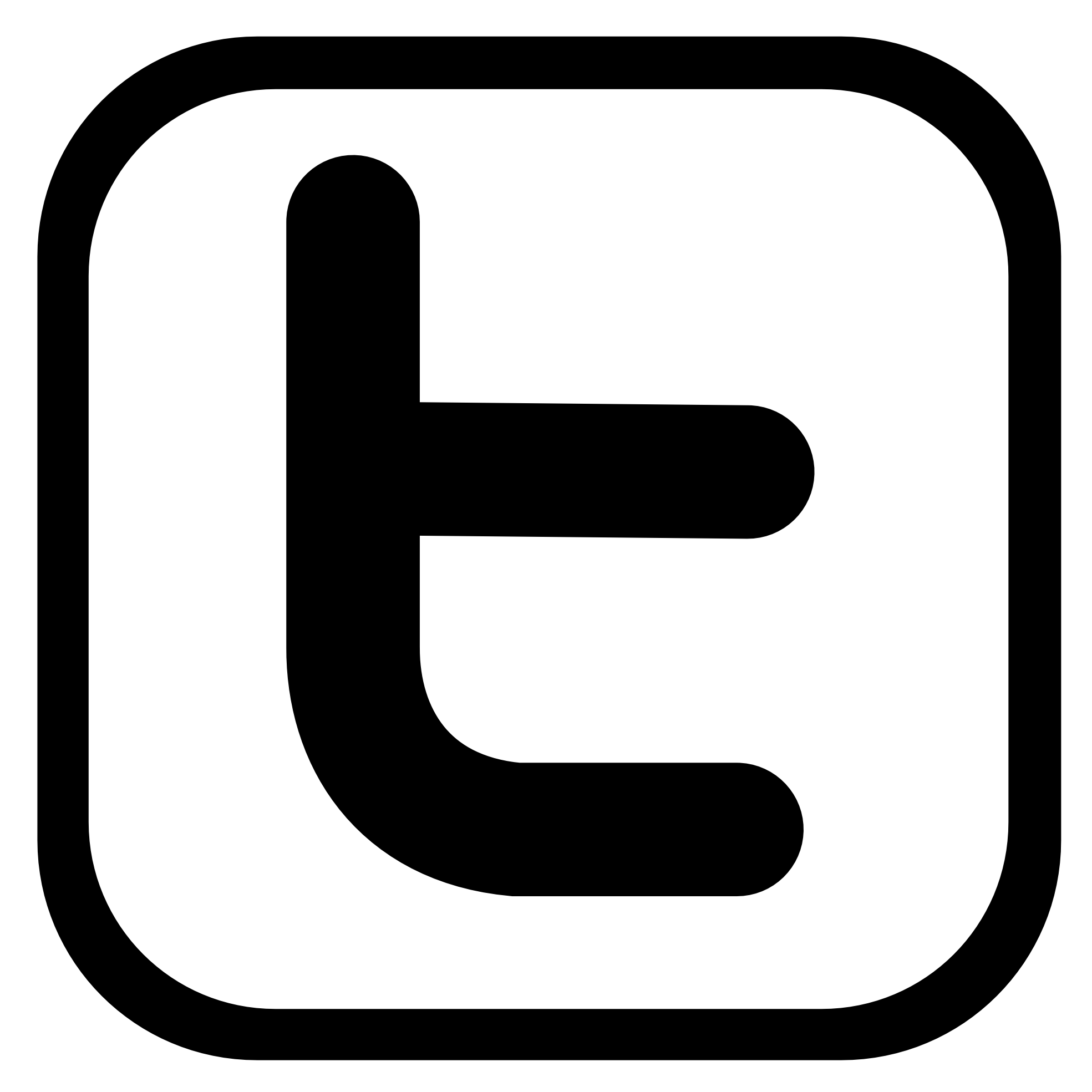 1969x1969 Twitter Black And White Logo Png Images