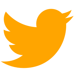 256x256 Free Orange Twitter Icon