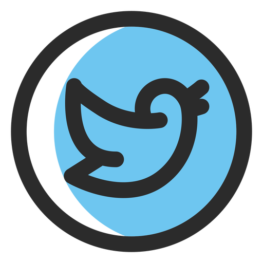 512x512 Twitter Colored Stroke Icon