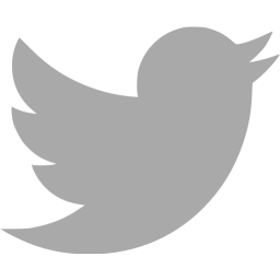 256x256 Dark Gray Twitter Icon