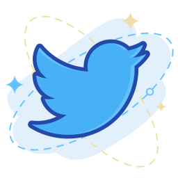 Twitter Logo Icon Of Colored Outline Style 256x256 Twitter Logo Icon Of Colored Outline Style