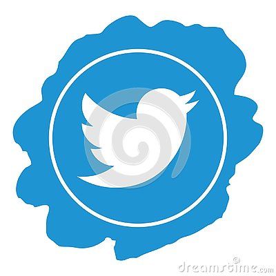 Twitter Icon Grunge Style Isolated On White Background Vector 400x400 Twitter Icon Grunge Style Isolated On White Background Vector