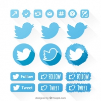 Twitter Icon Set Free Vector Graphic Art Free Download 200x200 Twitter Icon Set Free Vector Graphic Art Free Download