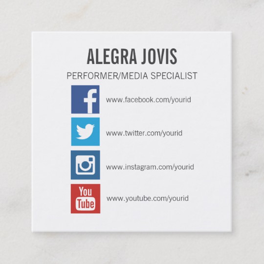 540x540 Social Media Icons Symbols Square Business Card