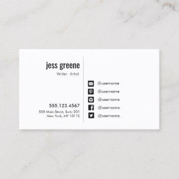 350x350 Twitter Template Business Cards Business Cards
