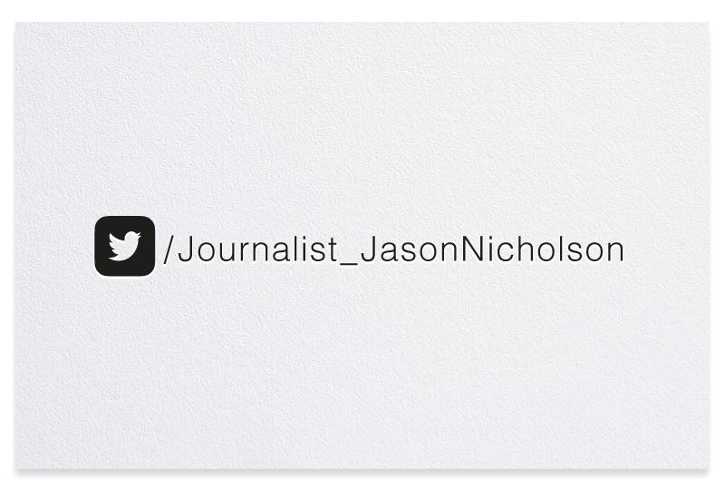 800x550 Twitter Icon Letterpress Business Cards