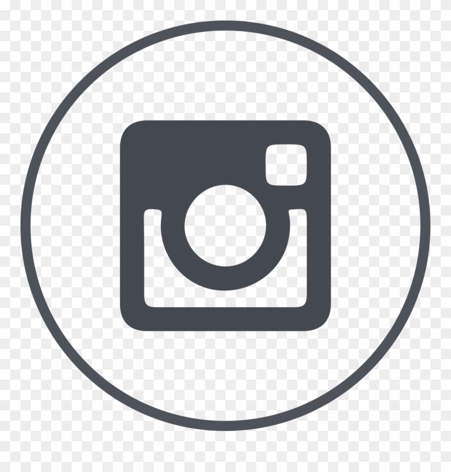 880x920 White Circled Instragram Icon Daa Png Gray White Png
