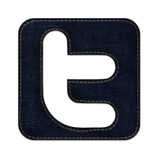 512x512 Twitter Square Icon Blue Jeans Social Media Iconset
