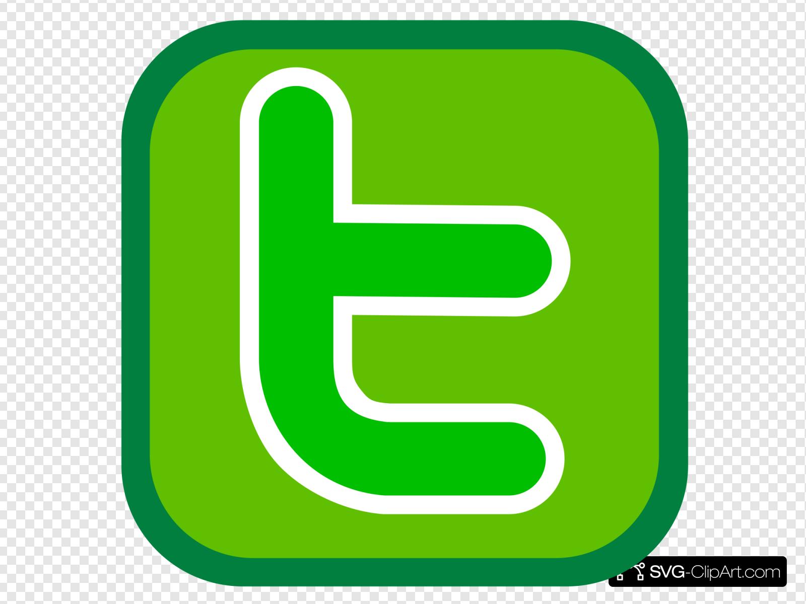 1600x1200 Simple Twitter Icon Green Clip Art, Icon