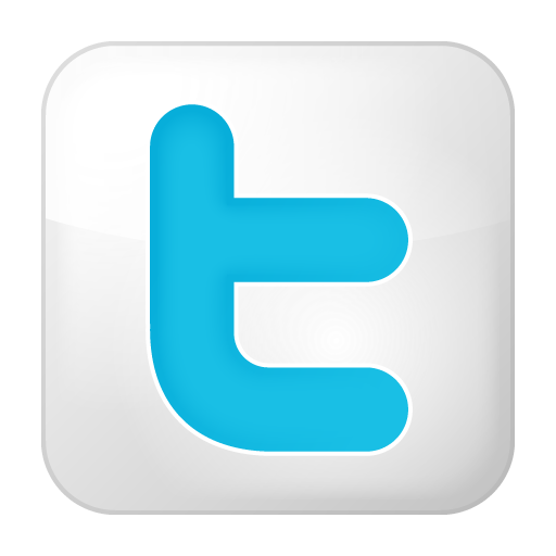 512x512 White Twitter Icon Images