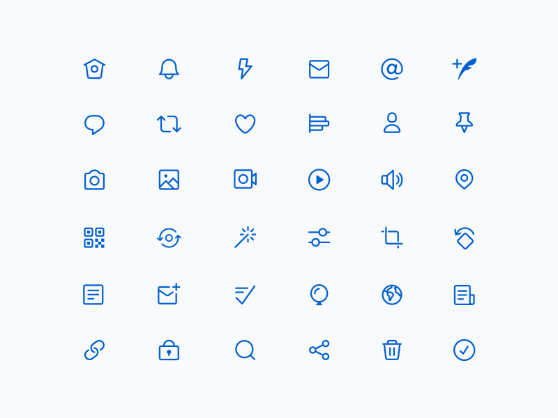 800x600 Twitter Redesign Icons
