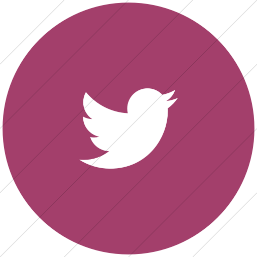 512x512 Iconsetc Flat Circle White On Pink Foundation Social Twitter Icon