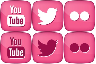 390x260 Active Twitter Icon Pink Girly Social Iconset Designbolts