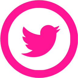 256x256 Deep Pink Twitter Icon