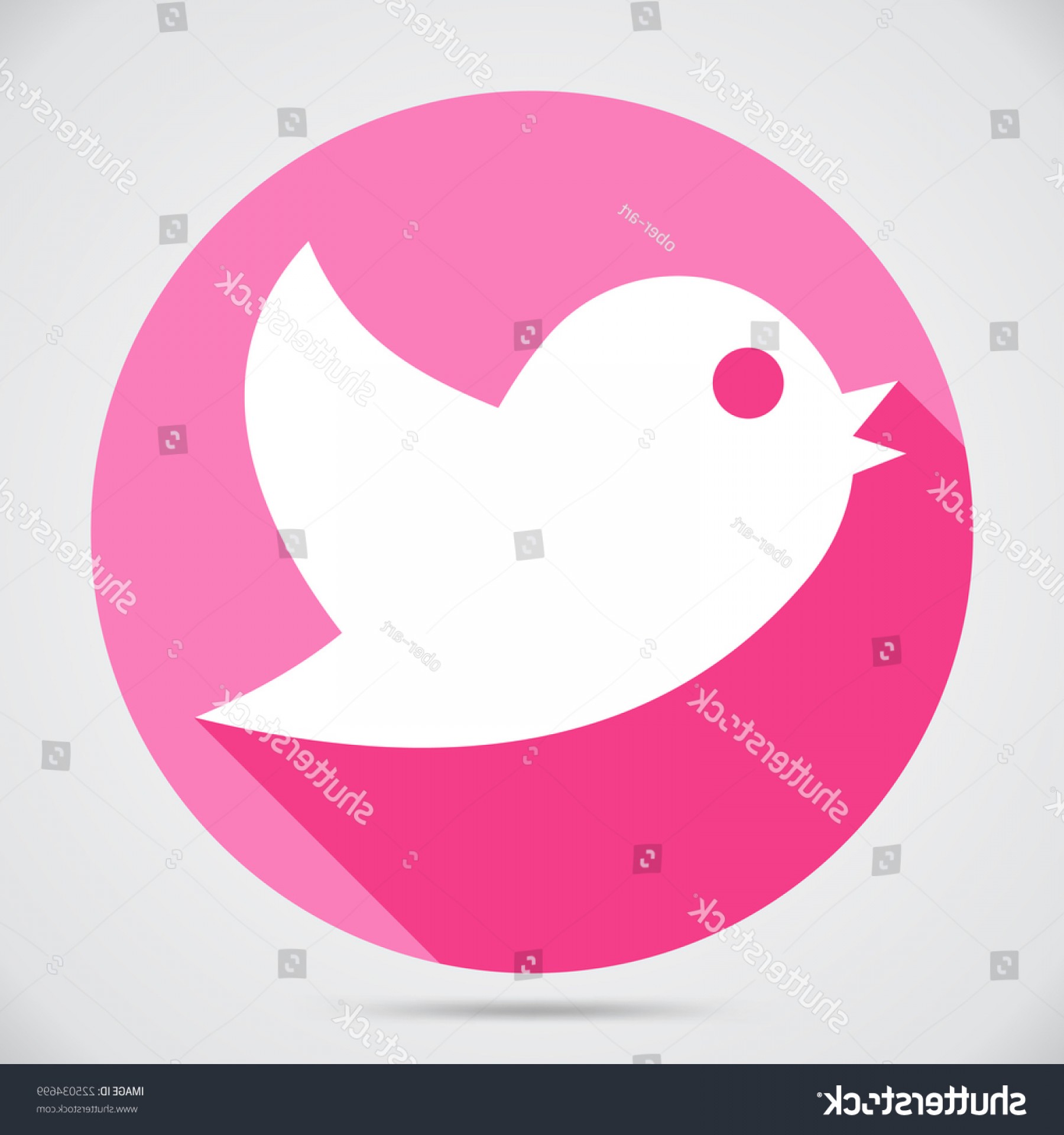 1800x1920 Flying Twitter Bird Icon Isolated Pink Soidergi