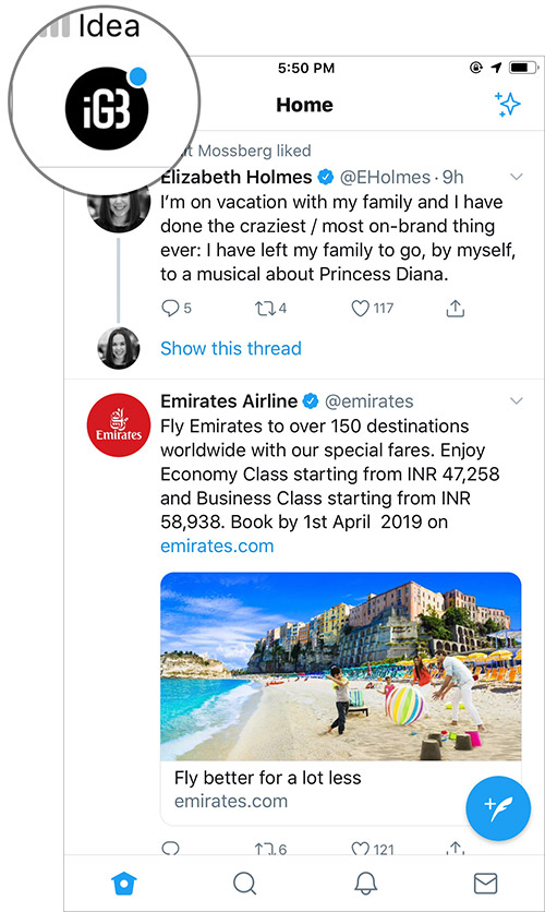 500x836 How To Turn On Lights Out Dark Mode In Twitter On Iphone And Ipad