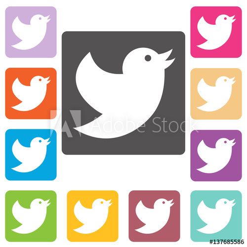 500x500 Social Network Bird Icon Short Messages Twitter Retweet Symbol