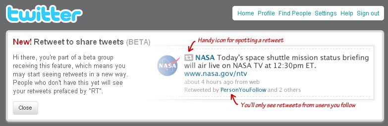783x254 Twitter Adds Retweet Button