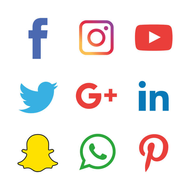 640x640 Social Media Icons Set, Social Media Icons, Social Media, Social
