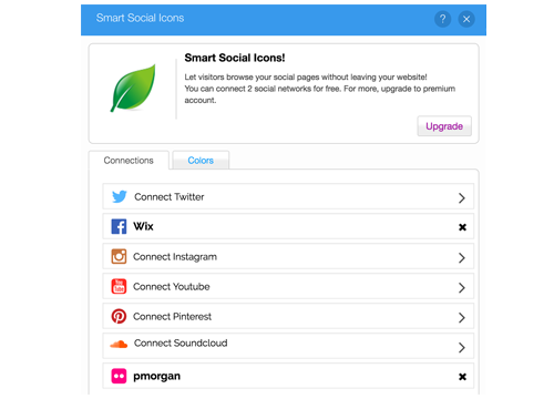 500x360 Smart Social Icons Overview Wix App Market