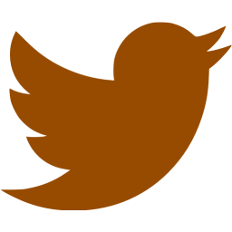 256x256 Brown Twitter Icon