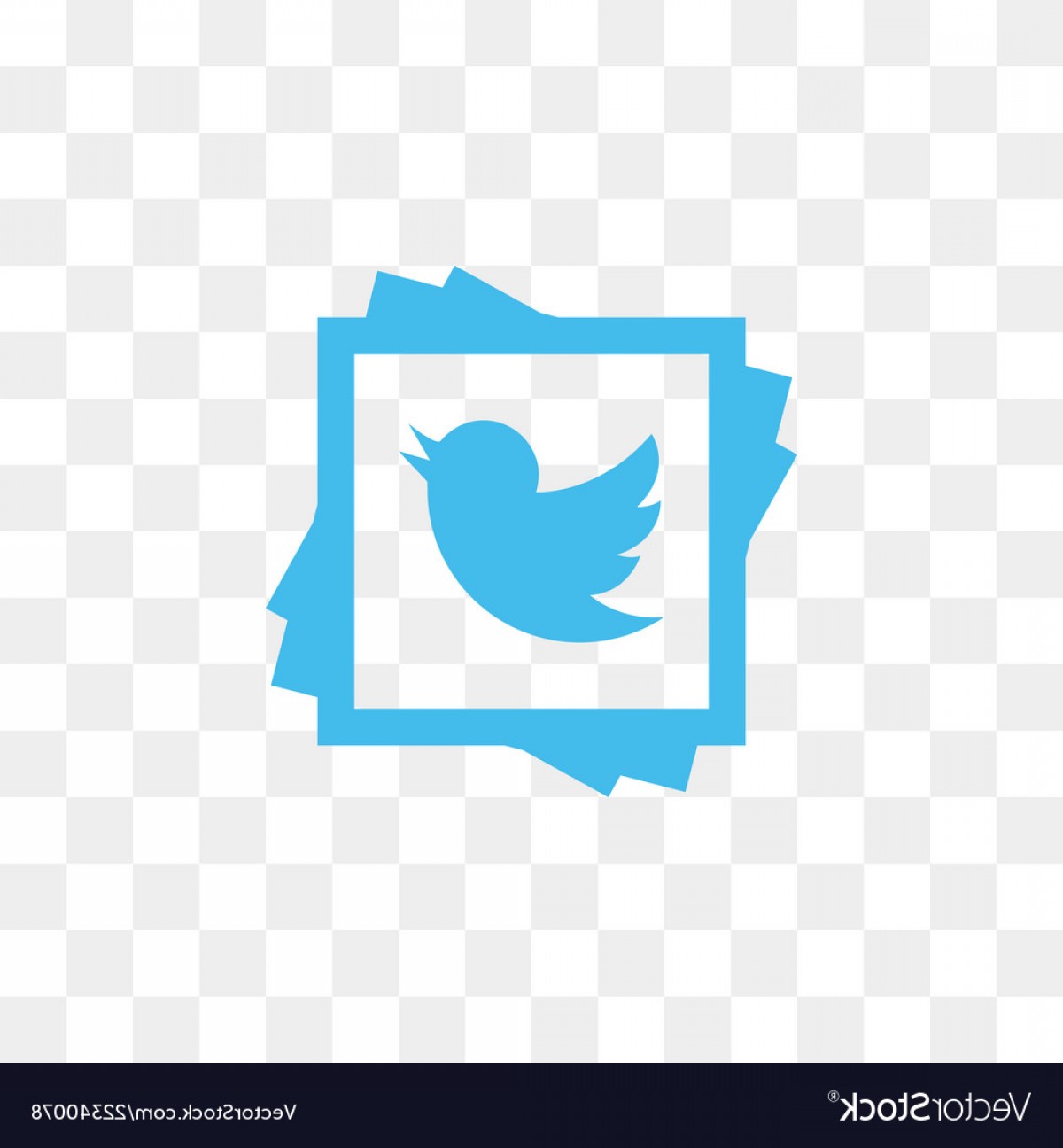 1200x1296 Twitter Social Media Icon Design Template Vector Handandbeak