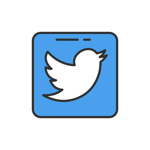 512x512 Twitter, Square Icon Free Of Popular Social Media