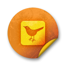 256x256 Sn, Social Network, Logo, Social, Twitter, Square Icon Crumpled