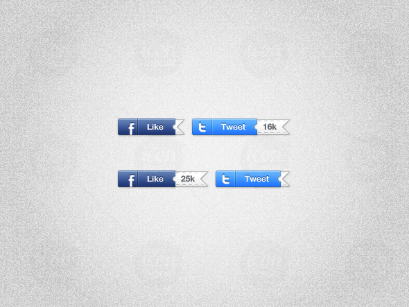 590x443 Sliding Twitter Facebook Counter