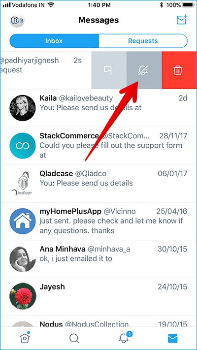 How To Mute Twitter Direct Message Notifications On Iphone 400x711 How To Mute Twitter Direct Message Notifications On Iphone