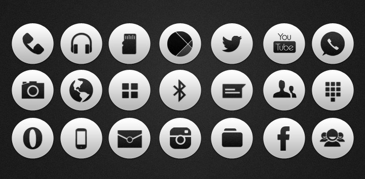 720x354 Free Rare White Social And Web Icons