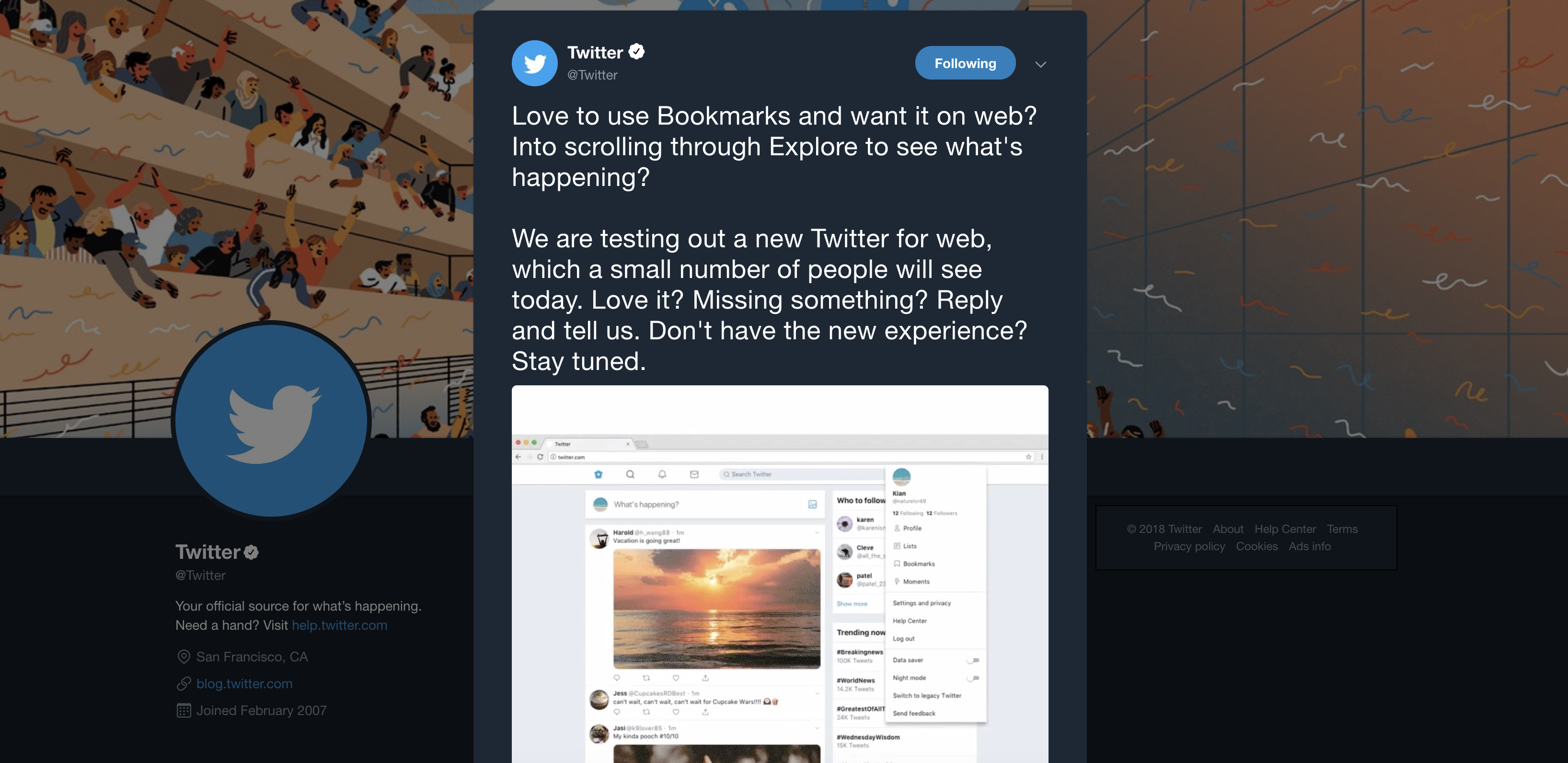 3272x1592 Twitter Brings Bookmarks To The Web With A New Design, Now