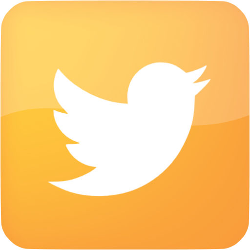 512x512 Web Orange Twitter Icon