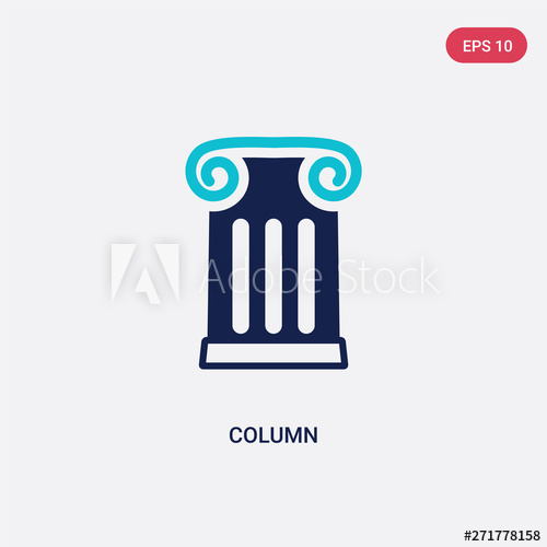 Two Color Column Vector Icon From History Concept Isolated Blue 500x500 Two Color Column Vector Icon From History Concept Isolated Blue