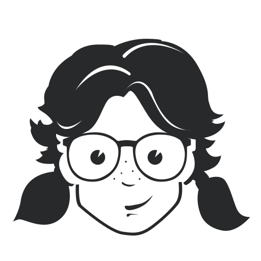 Woman With Glasses, Two Ponytails, Long Hair, Face, People Icon 512x512 Woman With Glasses, Two Ponytails, Long Hair, Face, People Icon