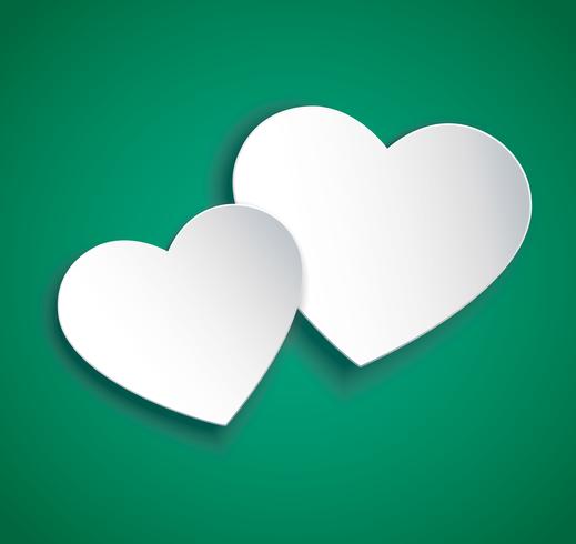 519x490 Two Hearts Icon Vector Valentine`s Day Background