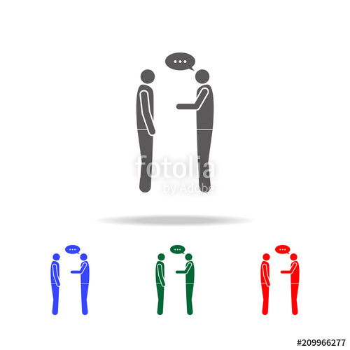 500x500 Dialogue Between Two People Icon Elements Of Conversation