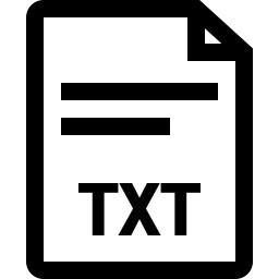 Txt Icon Outline 256x256 Txt Icon Outline