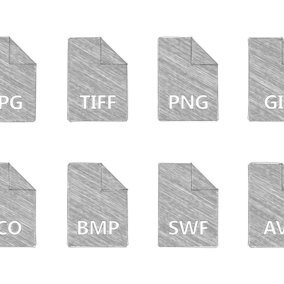 284x284 Hand Pencil Drawn Type Icon Collection