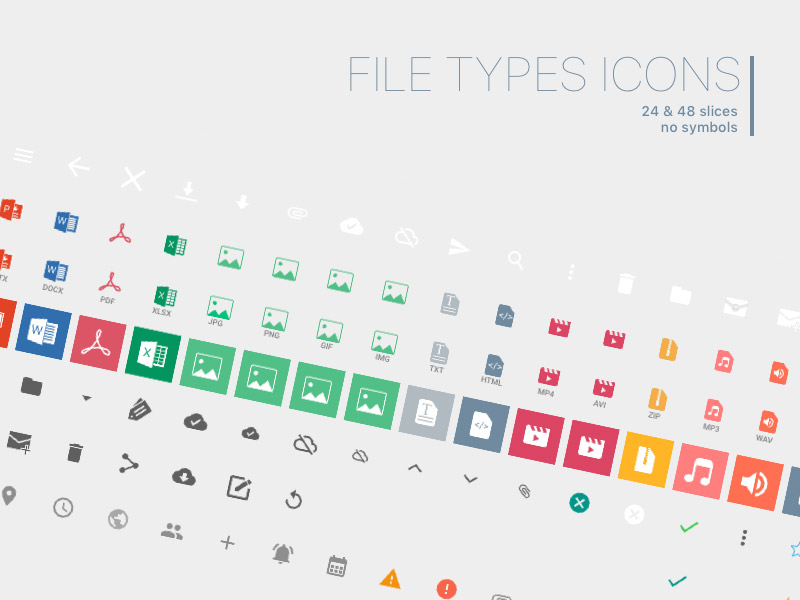800x600 Types Icons Sketch Freebie
