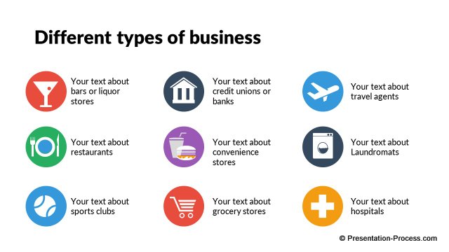 640x360 Flat Design Templates Powerpoint Business Icons