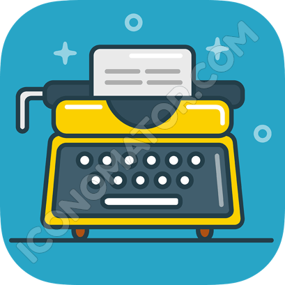 409x409 Typewriter Icon