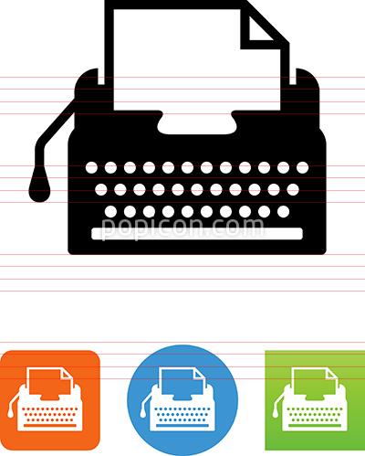 400x499 Typewriter Icon