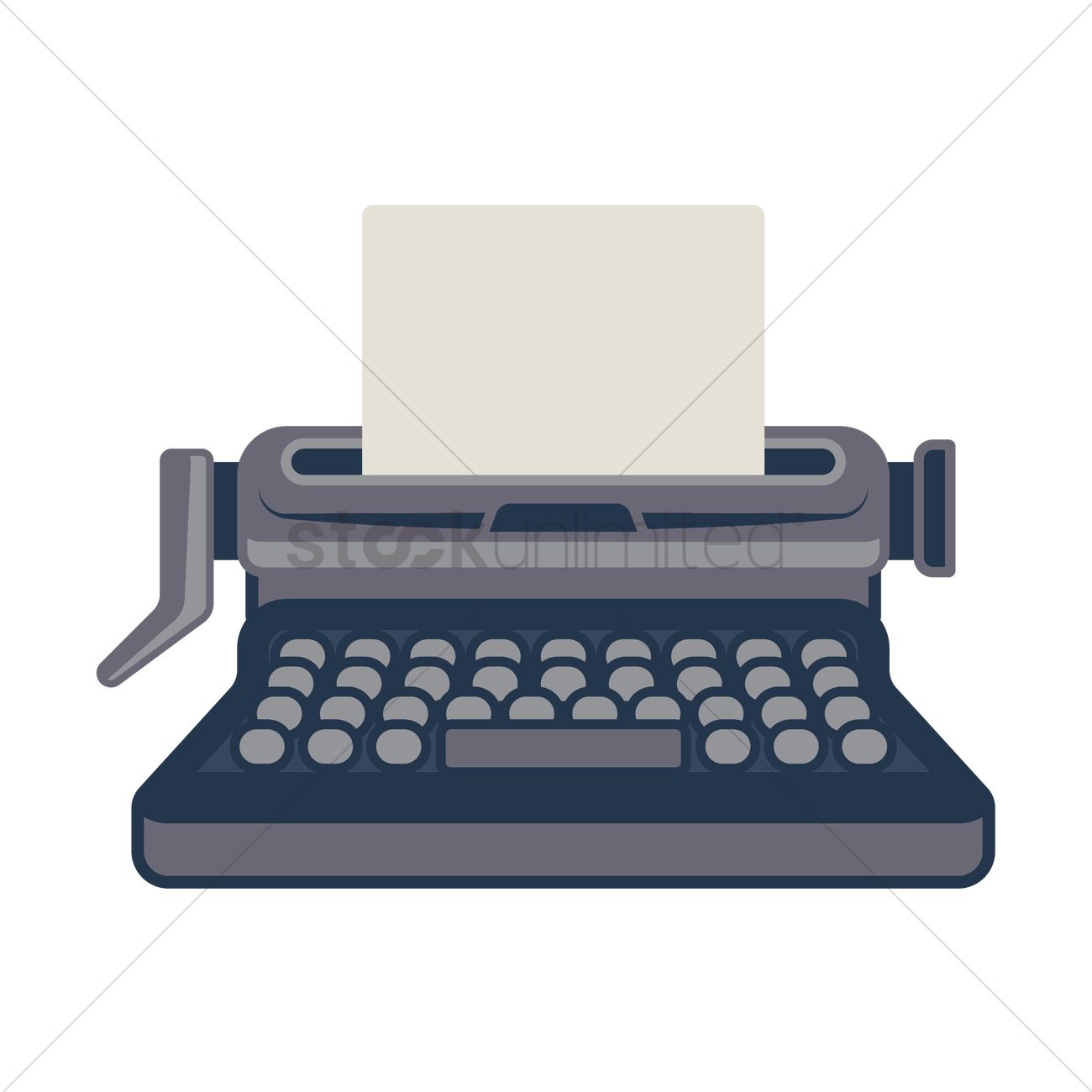 1300x1300 Typewriter Icon Vector Image