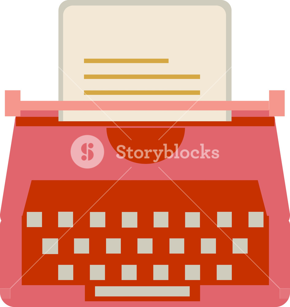 946x1000 Funky Typewriter Icon Royalty Free Stock Image