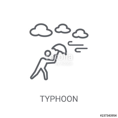 500x500 Typhoon Icon Trendy Typhoon Logo Concept On White Background