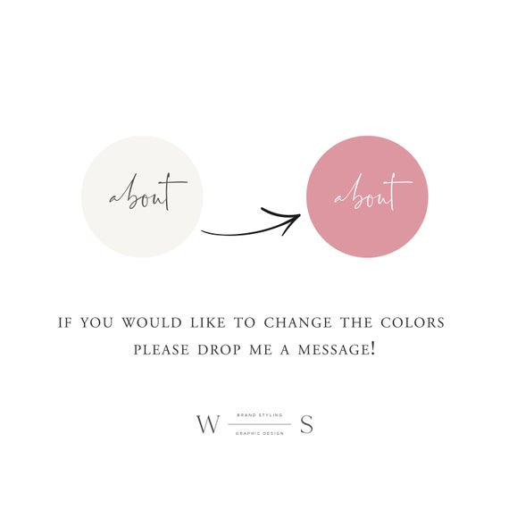 570x570 Instagram Story Highlight Icon Covers Typography Icons Etsy