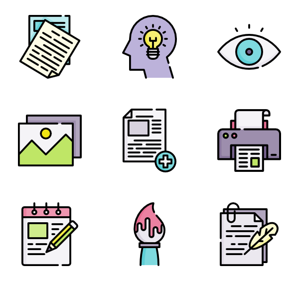 Typography Icons 600x564 Typography Icons