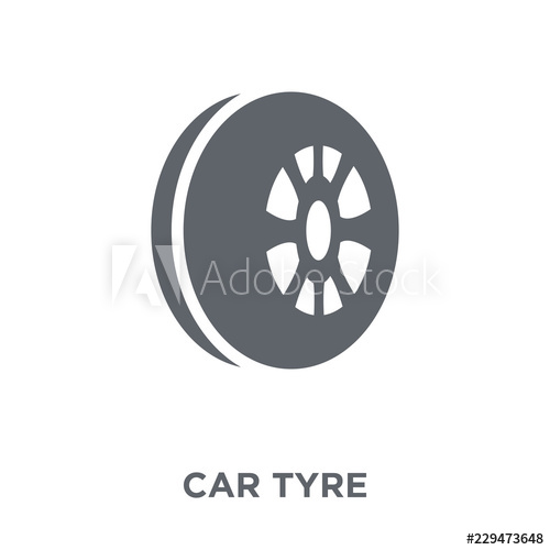 500x500 Car Tyre Icon From Car Parts Collection